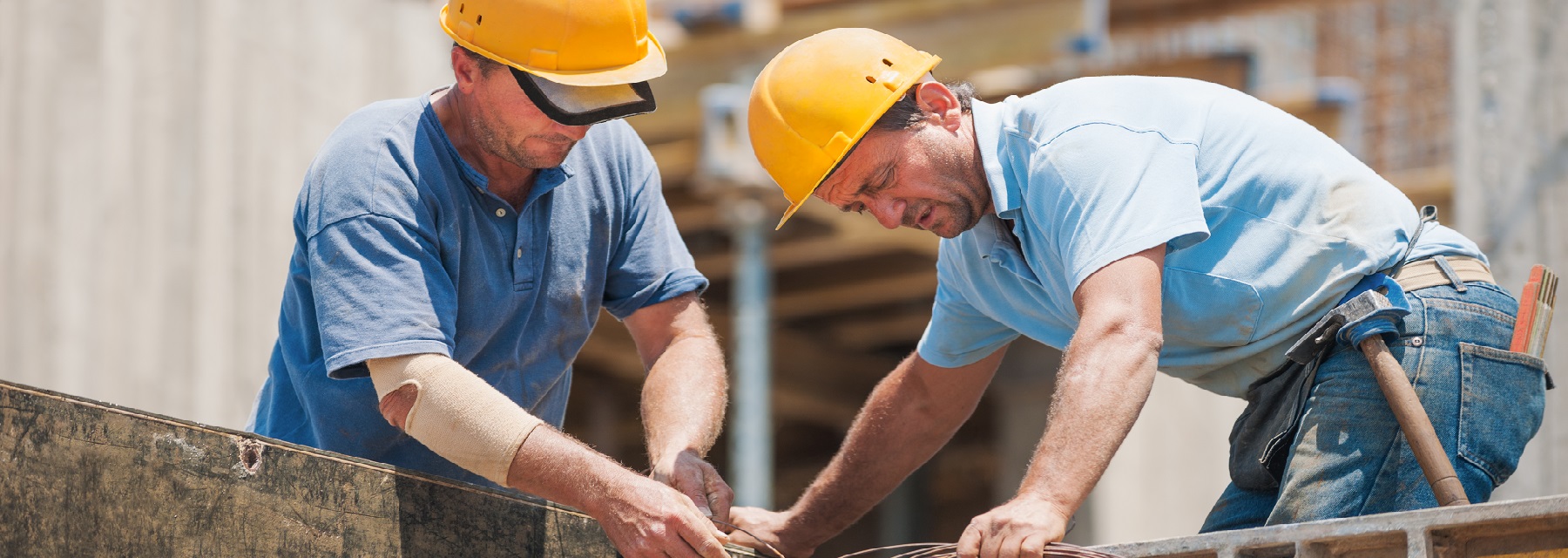 Construction men for business insurance